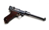 1917 DWM MILITARY ARTILLERY GERMAN LUGER WITH MATCHING NUMBERED MAGAZINE - 4 of 9