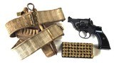 ENFIELD NO 2 MK1 " TANKER STYLE " REVOLVER W/ ORIGINAL HOLSTER AND BELT - 1 of 9