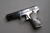 1903 COLT SEMI AUTOMATIC PIST0L - NICKEL WITH PEARL GRIPS - MINT CONDITION - 2 of 7