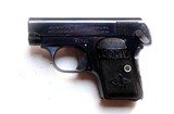 COLT MODEL 1908 SEMI AUTOMATIC - EARLY HIGH POLISH WITH ARCHIVE LETTER - 2 of 9