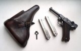 SIMSON / SUHL GERMAN LUGER RIG WITH 2 MATCHING # MAGAZINES - 1 of 10
