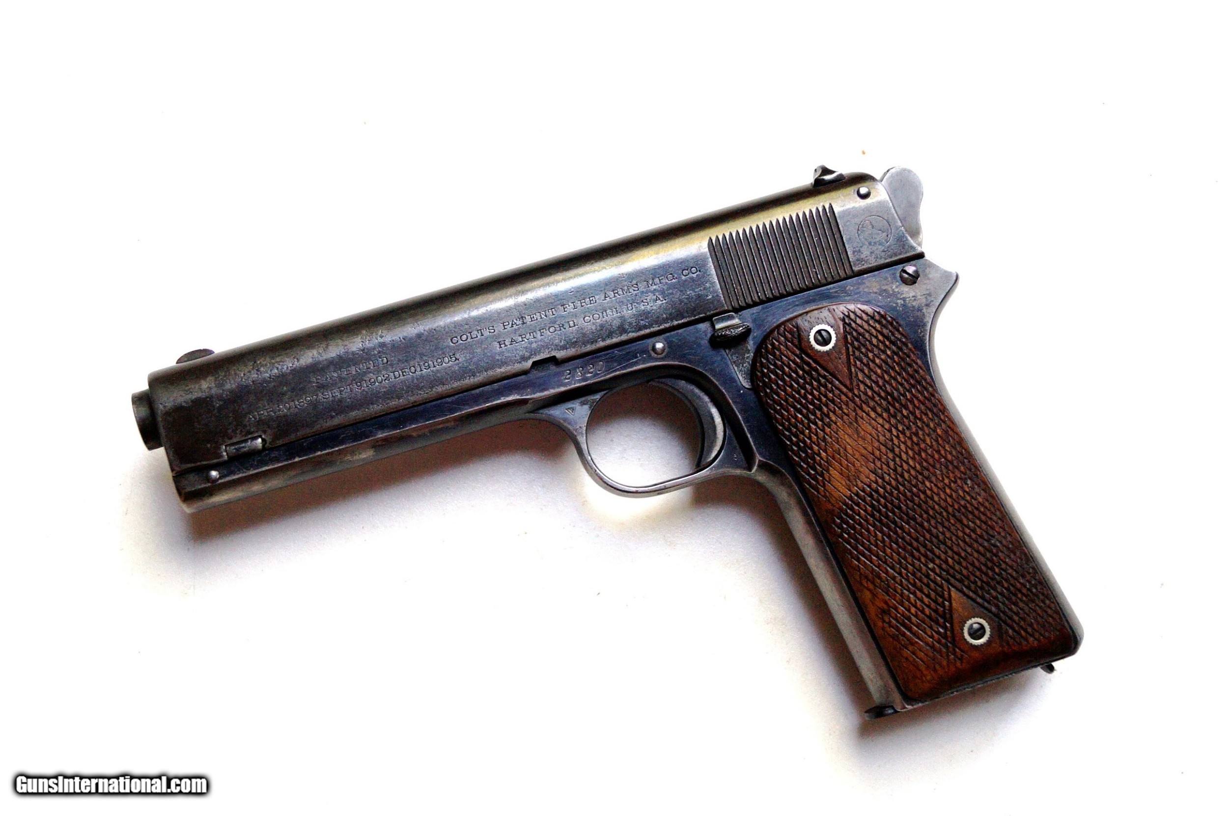 Colt Model 1905 Semi Automatic Pistol First Colt Semi Auto Matic 45 Acp 0090