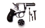 BELGIAN BRITISH BULL DOG REVOLVER- ANTIQUE - 6 of 7