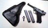 41 BYF "BLACK WIDOW" NAZI MILITARY GERMAN LUGER RIG - 1 of 8