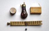 COLT MODEL 1849 POCKET REVOLVER (ANTIQUE) WITH DISPLAY CASE AND ACCESSORIES - 9 of 10