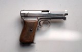 MAUSER MODEL 1910/14 SEMI AUTOMATIC PISTOL RIG - NICKEL WITH MANUAL - 4 of 9