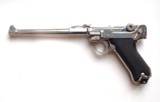 1917 DWM MILITARY ARTILLERY GERMAN LUGER - NICKEL FINISH - MINT CONDITION - 1 of 8