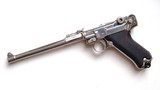 1917 DWM MILITARY ARTILLERY GERMAN LUGER - NICKEL FINISH - MINT CONDITION - 2 of 8