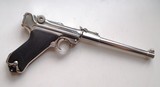 1917 DWM MILITARY ARTILLERY GERMAN LUGER - NICKEL FINISH - MINT CONDITION - 4 of 8