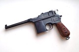 MAUSER M30 BROOMHANDLE "RED 9" WITH WOOD STOCK HOLSTER - MINT - 3 of 9