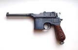 MAUSER M30 BROOMHANDLE "RED 9" WITH WOOD STOCK HOLSTER - MINT - 2 of 9