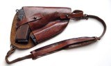 F.N. BROWNING HI POWER RIG - TANGENT / SLOTTED WITH SHOULDER HOLSTER & WOOD STOCK HOLSTER - 2 of 13