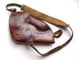 F.N. BROWNING HI POWER RIG - TANGENT / SLOTTED WITH SHOULDER HOLSTER & WOOD STOCK HOLSTER - 10 of 13
