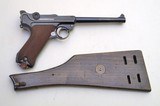 1920 DWM COMMERCIAL NAVY GERMAN LUGER WITH STOCK