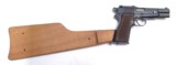 F.N. BROWNING HI POWER RIG - TANGENT / SLOTTED WITH SHOULDER HOLSTER & WOOD STOCK HOLSTER - 13 of 13