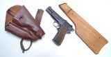 F.N. BROWNING HI POWER RIG - TANGENT / SLOTTED WITH SHOULDER HOLSTER & WOOD STOCK HOLSTER - 1 of 13