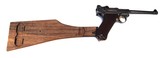 1917 DWM NAVY GERMAN LUGER WITH MATCHING MAG & NAVY WOOD STOCK - 6 of 11