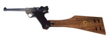 1917 DWM NAVY GERMAN LUGER WITH MATCHING MAG & NAVY WOOD STOCK - 5 of 11