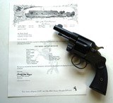 COLT MODEL 1889 NAVY REVOLVER WITH ARCHIVE LETTER - 1 of 9