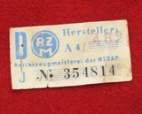 NAZI ARM BAND WITH NSDAP MARKINGS - 3 of 3