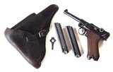1938 S/42 GERMAN LUGER RIG WITH 2 MATCHING MAGAZINES - 1 of 10
