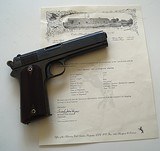 COLT MODEL 1905 AUTOMATIC PISTOL WITH ARCHIVE PAPERS - 1 of 10