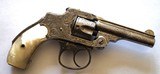 SMITH & WESSON .32 SAFETY HAMMERLESS, FIRST MODEL - ENGAVED WITH ARCHIVE LETTER - 4 of 9