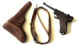 DWM 1900 SWISS MILITARY GERMAN LUGER RIG - 1 of 10