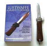 WWII GERMAN FLIEGER-KAPPMESSER LUFTWAFFE GRAVITY KNIFE W/ BOOK ON GRAVITY KNIFES