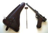 1917 DWM ARTILLERY GERMAN LUGER WITH HOLSTER - 1 of 9