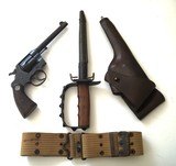 COLT WWI ARMY SPECIAL WITH HOLSTER, BELT AND TRENCH KNIFE - 1 of 12