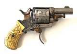 BELGIUM PIN FIRE REVOLVER - ENGRAVED - 6 of 7