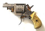 BELGIUM PIN FIRE REVOLVER - ENGRAVED - 5 of 7