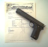COLT MODEL 1900 AUTOMATIC PISTOL WITH SIGHT SAFETY & ARCHIVE PAPER - 1 of 9