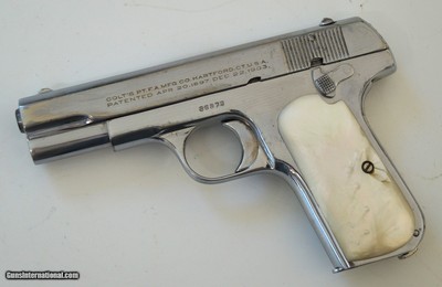 COLT MODEL 1908 HAMMERLESS SEMI AUTO PISTOL