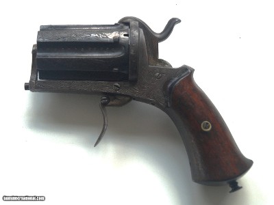 LEFAUCHEUX PINFIRE / PEPPER BOX REVOLVER / ENGRAVED