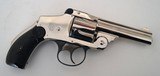 SMITH & WESSON SAFETY HAMMERLESS / NICKEL FINISH / ANTIQUE / COLLECTOR CONDITION - 4 of 7