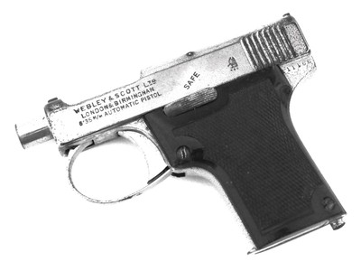 WEBLEY & SCOTT MODEL 1912 SEMI AUTO PISTOL / NICKEL - Image 2 of 6