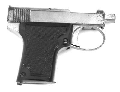 WEBLEY & SCOTT MODEL 1912 SEMI AUTO PISTOL / NICKEL - Image 4 of 6