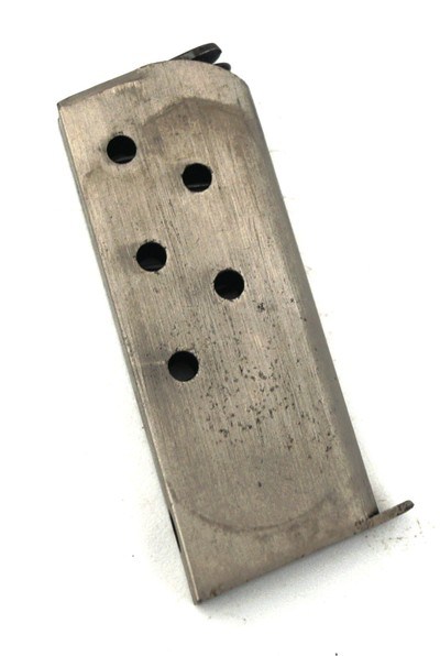 WEBLEY & SCOTT MODEL 1912 SEMI AUTO PISTOL / NICKEL - Image 6 of 6