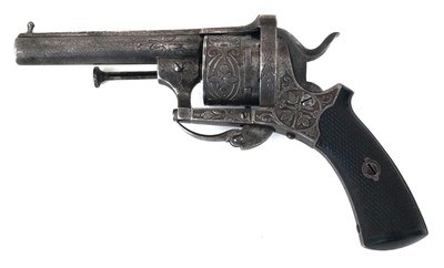 FRENCH PIN FIRE REVOLVER MFG.BY LOUIS FRANQOIS DEVISME - Image 5 of 9