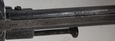 FRENCH PIN FIRE REVOLVER MFG.BY LOUIS FRANQOIS DEVISME - Image 7 of 9