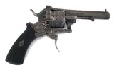 FRENCH PIN FIRE REVOLVER MFG.BY LOUIS FRANQOIS DEVISME - Image 3 of 9