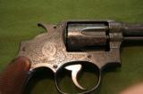 S&W Victory .38 Special highly engraved by H&H Zehner - 7 of 12