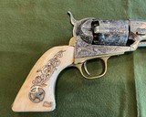 Colt Navy Engraved mfg 1863 Texas Theme - 5 of 17