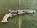 Colt Navy Engraved mfg 1863 Texas Theme - 4 of 17