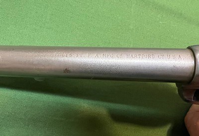 Colt SAA 7 1/2 Factory Nickel1882 45Colt & Letter - Image 4 of 11