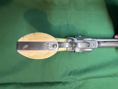 Colt SAA 7 1/2 Factory Nickel1882 45Colt & Letter - Image 5 of 11