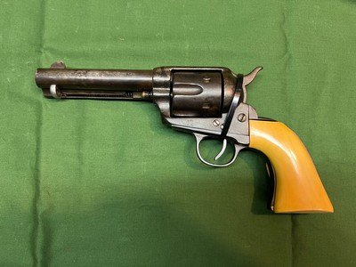 Colt SAA 4 3/4” 44/40 Ivory Grips Matching Numbers - Image 1 of 10