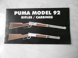 PUMA M92 LEVER ACTION RIFLE IN .357 CALIBER - 19 of 20